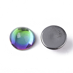 Transparent K9 Glass Cabochons&nbsp;GGLA-S053-8mm-111