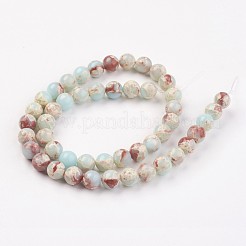 Synthetic Shoushan Stone Beads Strands&nbsp;G-N0311-01C-8mm