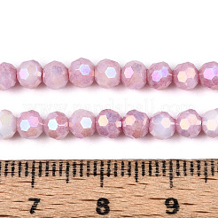 Anti-Tarnish Electroplate Glass Beads Strands&nbsp;LS-EGLA-T021-4mm-15-02