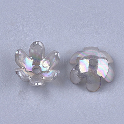 100G Transparent Acrylic Bead Caps&nbsp;TACR-SZ0001-37