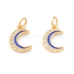 Eco-Friendly Brass Micro Pave Cubic Zirconia Charms&nbsp;KK-I698-32G