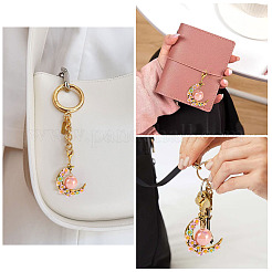 2Pcs Acrylic & Resin Imitation Pearl & Alloy Pendant Decorations&nbsp;HJEW-TAC0116