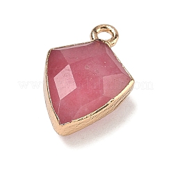 Dyed Natural Pink Chalcedony Pendants&nbsp;G-K422-01G-01