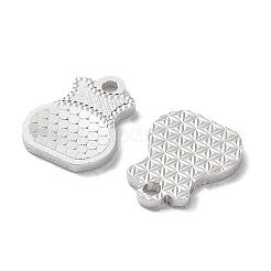 Rhodium Plated 925 Sterling Silver Charms&nbsp;STER-C003-09P