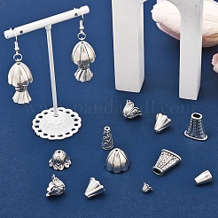 50Pcs 10 Style Tibetan Style Alloy Multi-Petal Bead Caps&nbsp;TIBE-YW0001-77