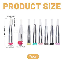 7Pcs 7 Colors Nylon Blunt Tip Dispensing Needle Brush&nbsp;FIND-CA0011-48