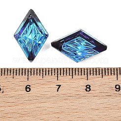 Embossed Glass Rhinestone Pendants&nbsp;GLAA-J101-04B-001BB