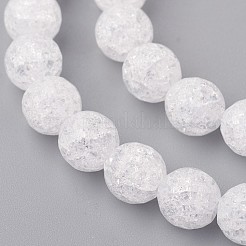 Synthetic Crackle Quartz Beads Strands&nbsp;X-G-SF8MM-44