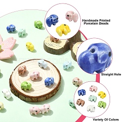 20Pcs Handmade Porcelain Ceramic Beads&nbsp;PORC-YW0001-81