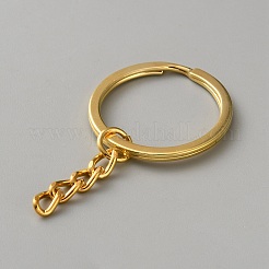 Iron Alloy Keychain Rings&nbsp;FIND-WH0139-837G