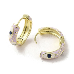 Horse Eye Golden Brass Hoop Earrings&nbsp;EJEW-Q797-07G-02