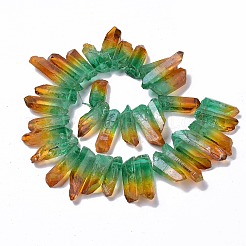Natural Quartz Crystal Dyed Beads Strands&nbsp;G-I345-02A