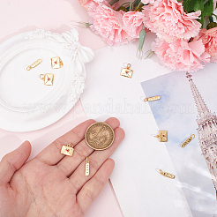 10Pcs 2 Styels Rack Plating Brass Charms with Jump Ring&nbsp;KK-BBC0023-61