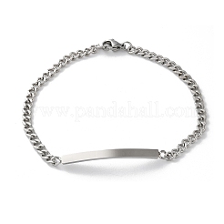 304 Stainless Steel Curb Chain Link Bracelets&nbsp;BJEW-A036-19P