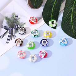 96Pcs 12 Style Resin European Beads&nbsp;RPDL-YW0001-01