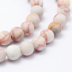 Natural Red Netstone Beads Strands&nbsp;G-F518-17-6mm