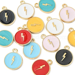 14Pcs 7 Colors Alloy Enamel Pendants&nbsp;ENAM-FS0001-35