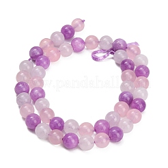 Natural White Jade & Madagascar Rose Quartz & Dyed White Jade Beads Strands&nbsp;GG-CBA1A62-A01-01