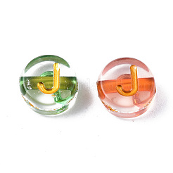 Transparent Electroplate Acrylic Beads&nbsp;TACR-S273-07