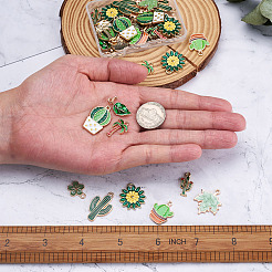40Pcs 10 Styles Alloy Pendants&nbsp;ENAM-BT0001-10
