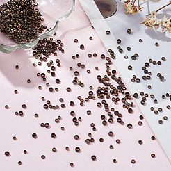 600Pcs 3 Styles Rondelle Brass Crimp Beads&nbsp;KK-LP0001-18