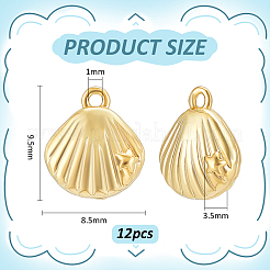 12Pcs Brass Charms&nbsp;KK-BC0014-63G