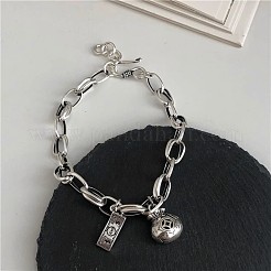 Hip-hop Style Brass Charm Bracelets&nbsp;FS-WG7DD61-02
