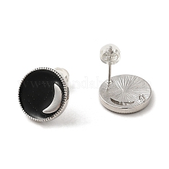 Real 18K Gold Plated Brass Stud Earring Findings&nbsp;KK-L180-119B-P