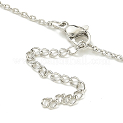 304 Stainless Steel Cable Chain Necklaces&nbsp;NJEW-H040-17P