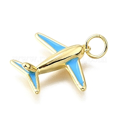 Brass Enamel Pendants&nbsp;KK-V011-24G