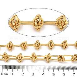 10M Ion Plating(IP) 304 Stainless Steel Oval & Knot Link Chains&nbsp;CHS-G034-05G