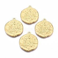 Ion Plating(IP) 201 Stainless Steel Pendants&nbsp;STAS-N098-077LG