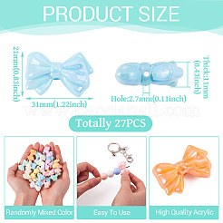 27Pcs Opaque Acrylic Beads&nbsp;OACR-TA0003-71