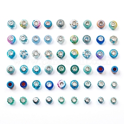 Acrylic & Resin & Polymer Clay Rhinestone European Beads&nbsp;FPDL-S015-04B