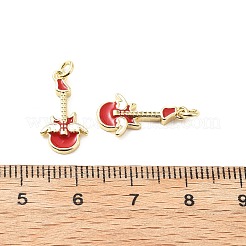 Brass Enamel Pendants&nbsp;KK-L237-011G