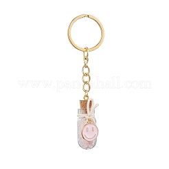 8Pcs Iron Alloy Glass Enamel Keychains&nbsp;KEYC-JKC01153
