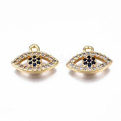 Brass Micro Pave Cubic Zirconia Charms&nbsp;KK-Q277-071-NF