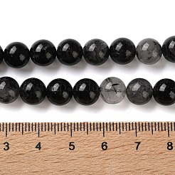 Natural Tourmalinated Quartz Beads Strands&nbsp;G-C268-B06-02