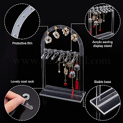 Transparent Acrylic Earring Display Stands&nbsp;ODIS-WH0025-62