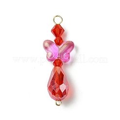 Glass Links Connector Charms&nbsp;PALLOY-JF03237