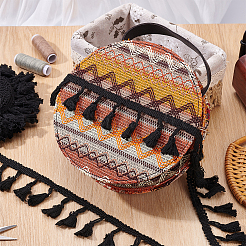 Cotton Fringe Lace Trim Ribbon&nbsp;OCOR-WH0105-008B