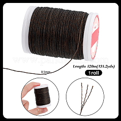 120M Round Waxed Polyester Cord&nbsp;YC-WH0019-01B