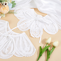 2Pcs 2 Styles Polyester Computerized Embroidery Collar&nbsp;AJEW-HY0002-06