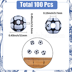100Pcs Opaque Acrylic Beads&nbsp;MACR-SC0002-47
