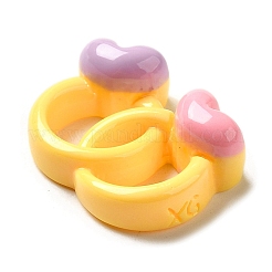 Valentine's Day Theme Opaque Resin Decoden Cabochons&nbsp;RESI-G092-01F