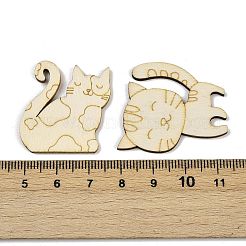 25Pcs Unfinished Wood Cutouts&nbsp;WOOD-P020-01B