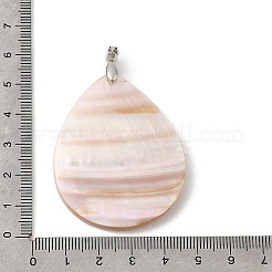 Natural White Shell Mother of Pearl Shell Big Pendants&nbsp;SSHEL-L008-40P