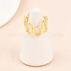 Brass Cuff Rings for Women&nbsp;RJEW-Z113-12G