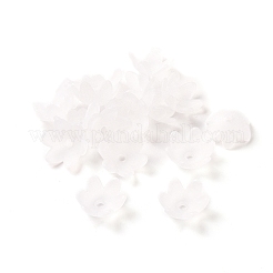 6-Petal Transparent Acrylic Bead Caps&nbsp;OACR-A017-10