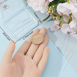 4 Pairs Alloy Stud Earring Findings&nbsp;FIND-BBC0003-32S